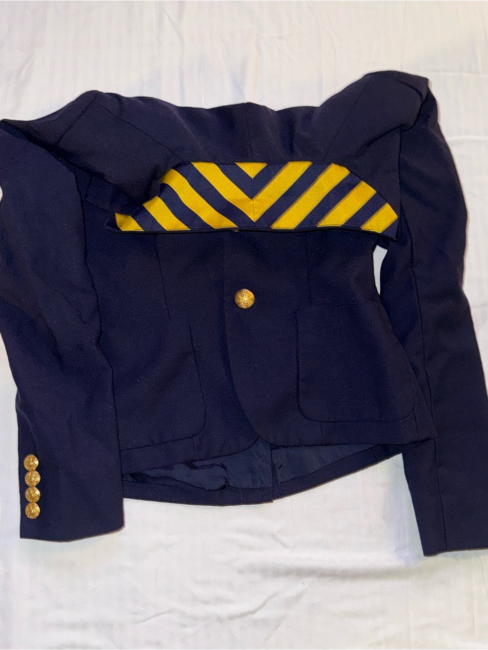 Ralph Lauren Navy Blazer with Gold Buttons - Picture 3 of 6
